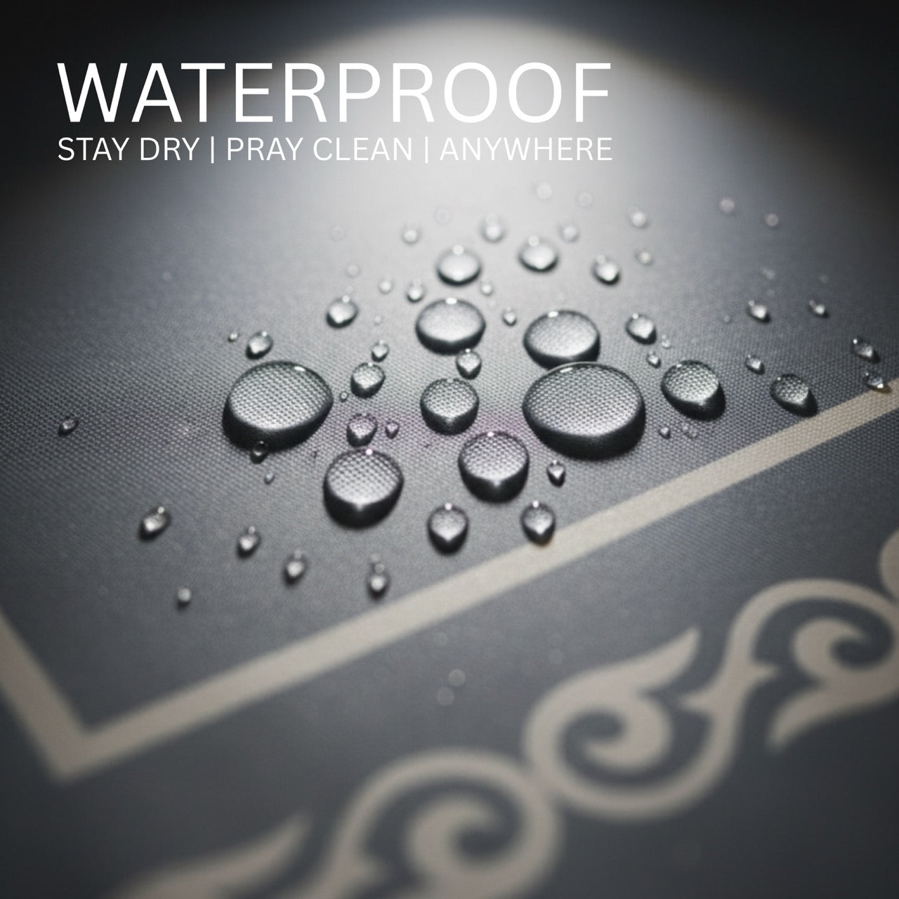 ASYLANA Portable Pocket Prayer Mat – Waterproof Islamic Central Asian Design