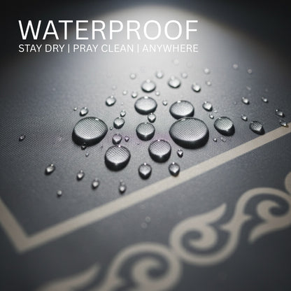 ASYLANA Portable Pocket Prayer Mat – Waterproof Islamic Central Asian Design