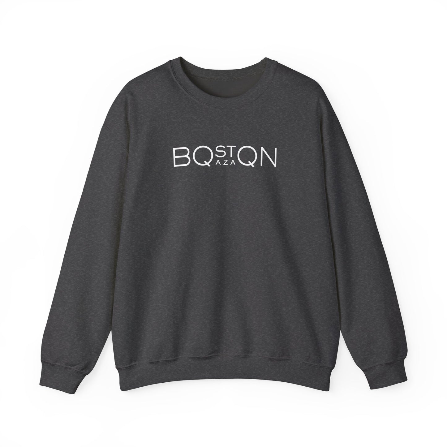 Boston Qazaq Minimalist Crewneck Sweatshirt Kazakh Style - Perfect Kazakhstan Gift