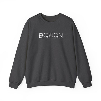 Boston Qazaq Minimalist Crewneck Sweatshirt Kazakh Style - Perfect Kazakhstan Gift