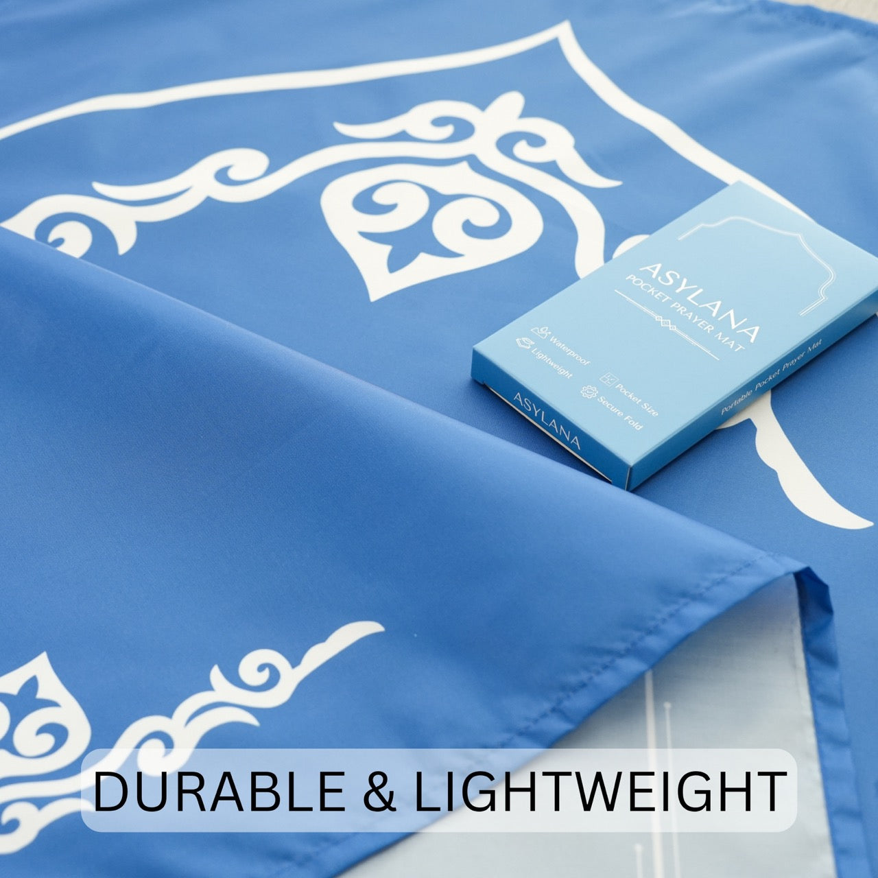 ASYLANA Portable Islamic Pocket Prayer Mat – Waterproof