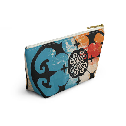 ASYLANA Accessory Pouch Bag for Cosmetics Jewelry Makeup and Travel with Kazakh Art and Design 520