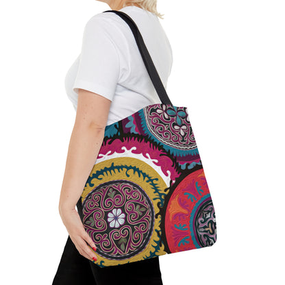 ASYLANA Tote Bag based on Qazaq Art with ethnic patterns of Central Asia Handbag 202