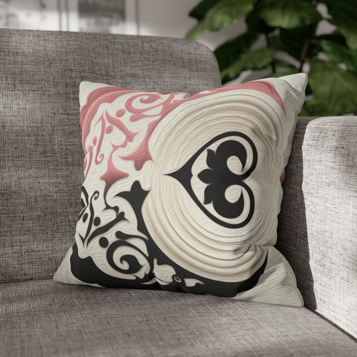 ASYLANA Square Pillow Case Cover with Kazakh Qazaq Art with Patterns 113