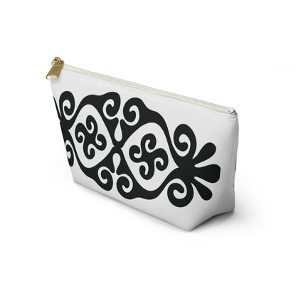 ASYLANA Accessory Pouch Bag for Cosmetics Jewelry Makeup and Travel with Kazakh Art and Design 516