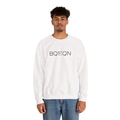 Boston Qazaq Minimalist Crewneck Sweatshirt Kazakh Style - Perfect Kazakhstan Gift