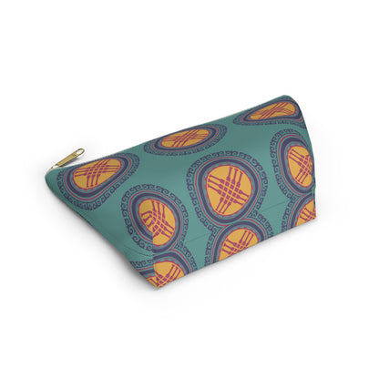 ASYLANA Accessory Pouch Bag for Cosmetics Jewelry Makeup and Travel with Kazakh Art and Design 517