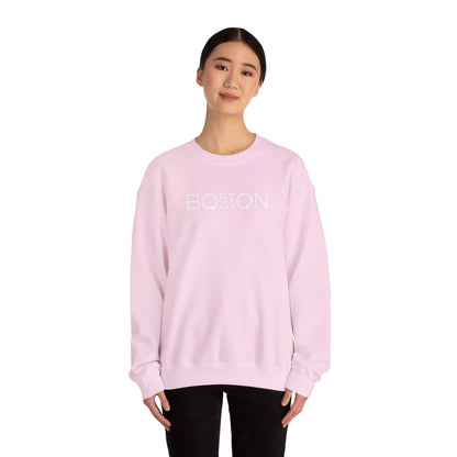 Boston Qazaq Minimalist Crewneck Sweatshirt Kazakh Style - Perfect Kazakhstan Gift