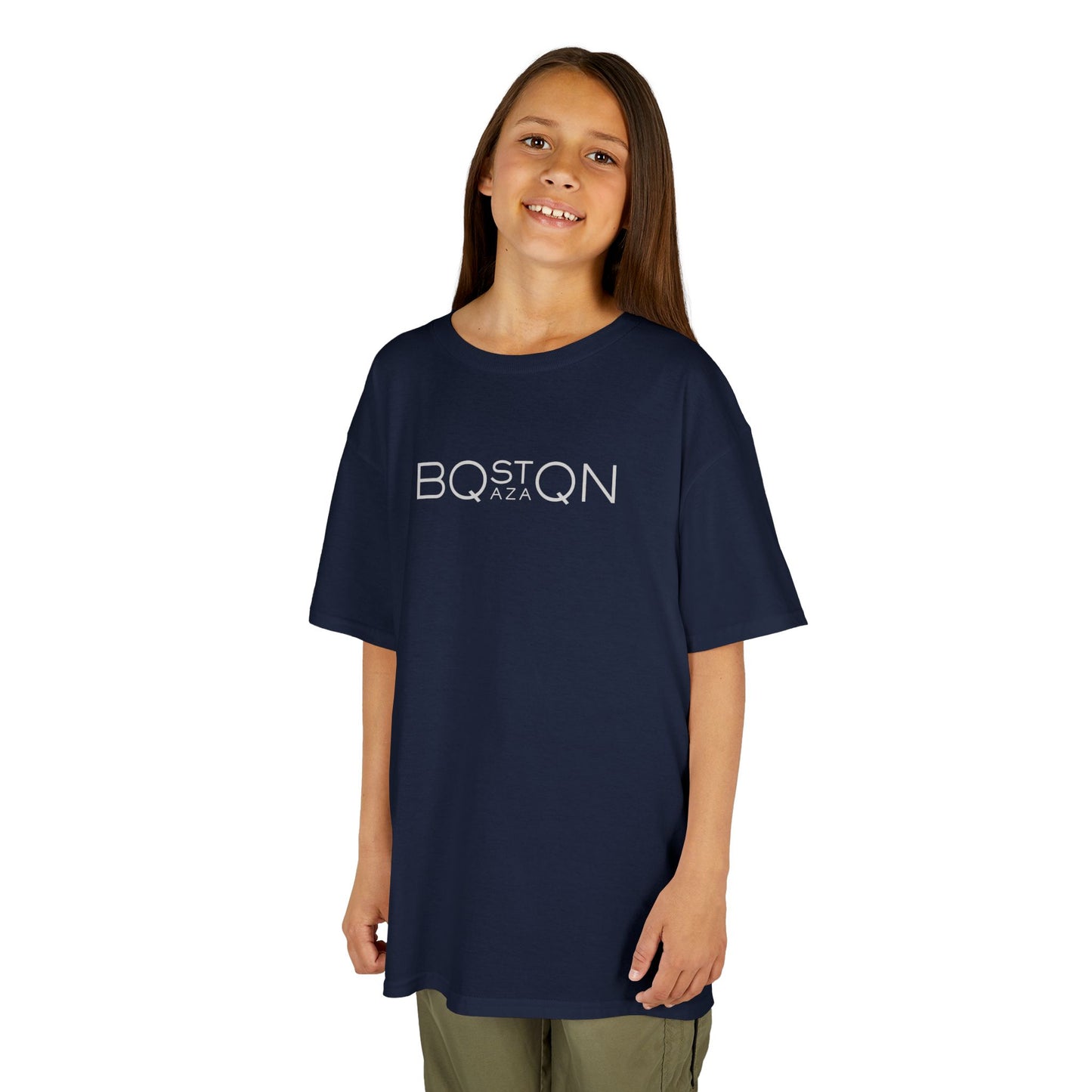 Kids Boston QAZAQ T-Shirt Kazakh Style Youth Tee for Boy or Girl