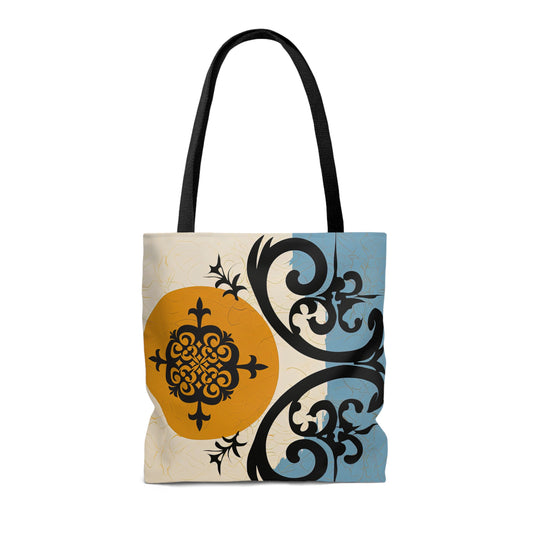 ASYLANA Tote Bag based on Qazaq Art with ethnic patterns 104