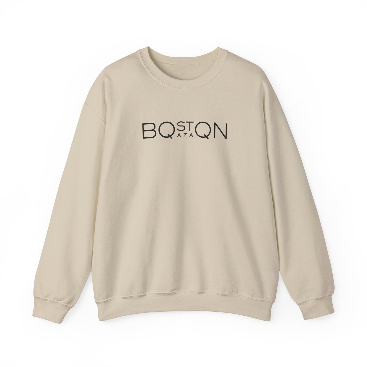 Boston Qazaq Minimalist Crewneck Sweatshirt Kazakh Style - Perfect Kazakhstan Gift