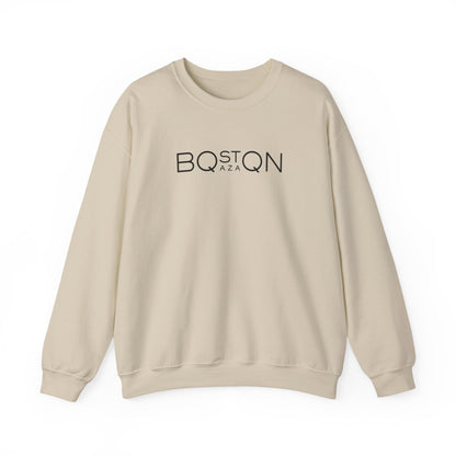 Boston Qazaq Minimalist Crewneck Sweatshirt Kazakh Style - Perfect Kazakhstan Gift