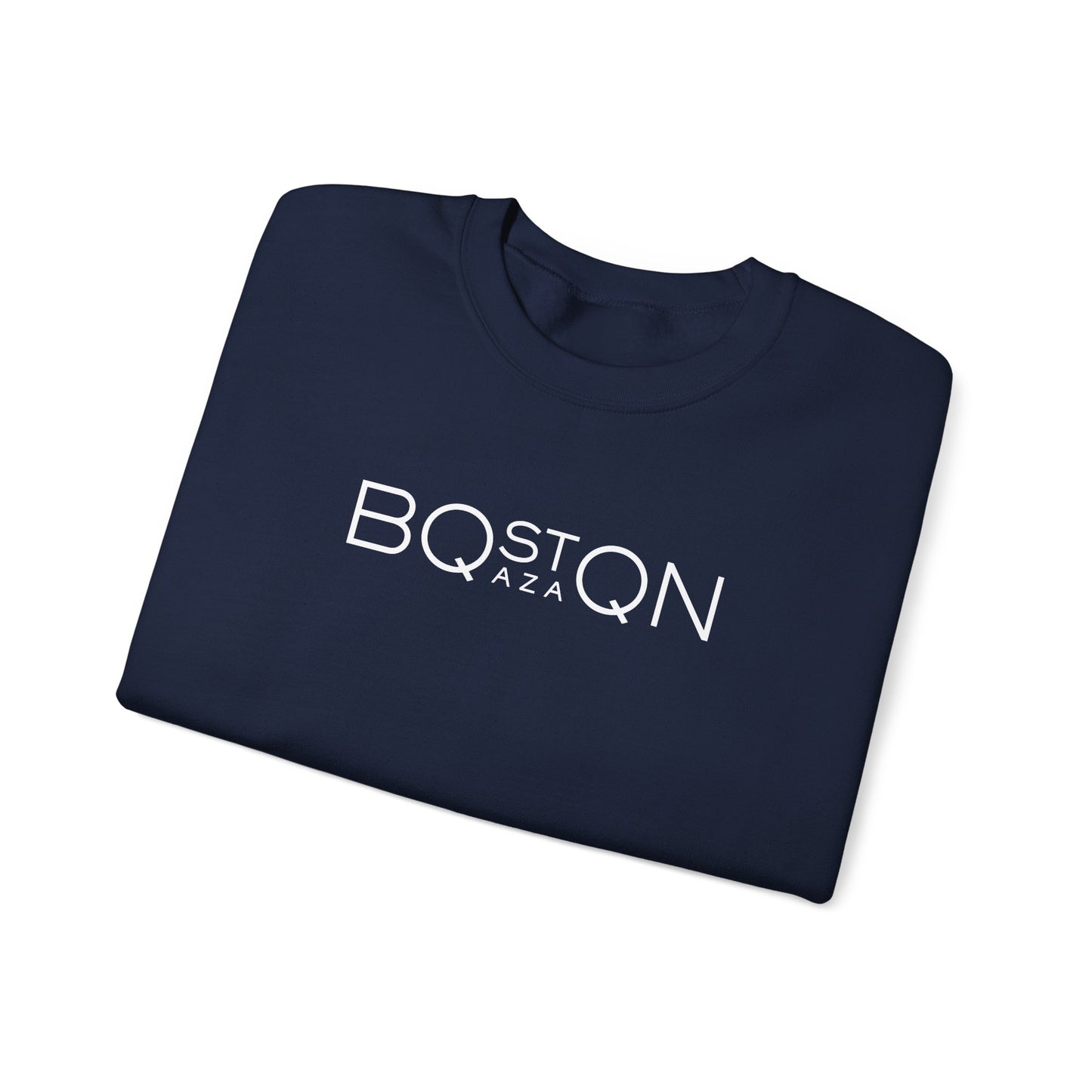 Boston Qazaq Minimalist Crewneck Sweatshirt Kazakh Style - Perfect Kazakhstan Gift