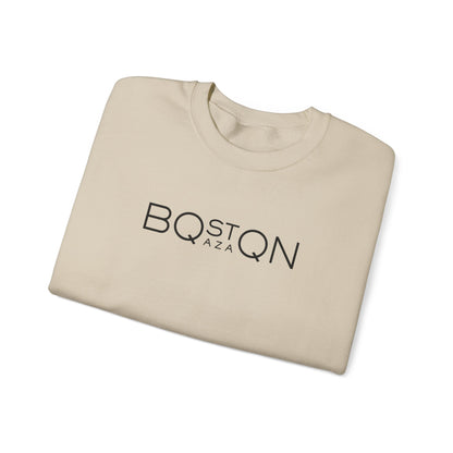 Boston Qazaq Minimalist Crewneck Sweatshirt Kazakh Style - Perfect Kazakhstan Gift