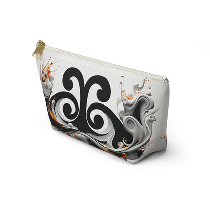 ASYLANA Accessory Pouch Bag for Cosmetics Jewelry Makeup and Travel with Kazakh Art and Design 505