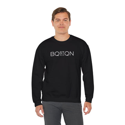 Boston Qazaq Minimalist Crewneck Sweatshirt Kazakh Style - Perfect Kazakhstan Gift