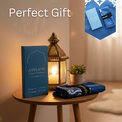 ASYLANA Islamic Small Pocket Prayer Mat –  Waterproof & Thin Travel Jainamaz