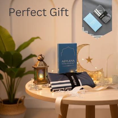 ASYLANA Travel Muslim Pocket Prayer Mat – Easy to Carry - Elastic Band