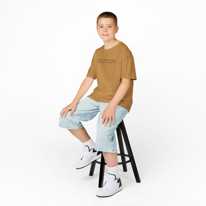 Kids Boston QAZAQ T-Shirt Kazakh Style Youth Tee for Boy or Girl
